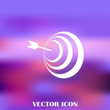 Hedef simgesi, web tasarımı için vektör çizim