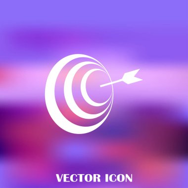 Hedef simgesi, web tasarımı için vektör çizim