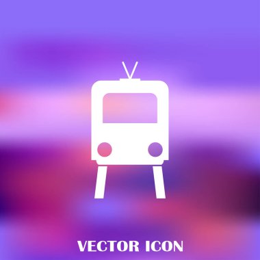 Buharlı lokomotif. Eski demiryolu web simgesi