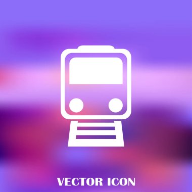 Buharlı lokomotif. Eski demiryolu web simgesi