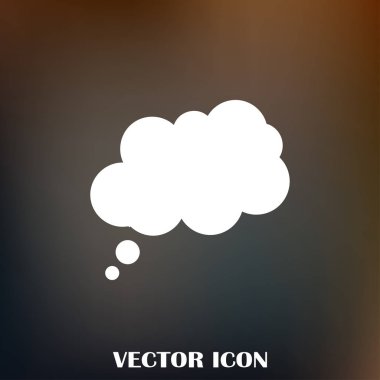 Çizgi roman konuşma balonları ikonu, vektör illüstrasyonu. Düz tasarım biçimi