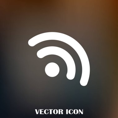 WiFi simge vektör, kablosuz Internet işareti, düz stil grafik ve web tasarımı için