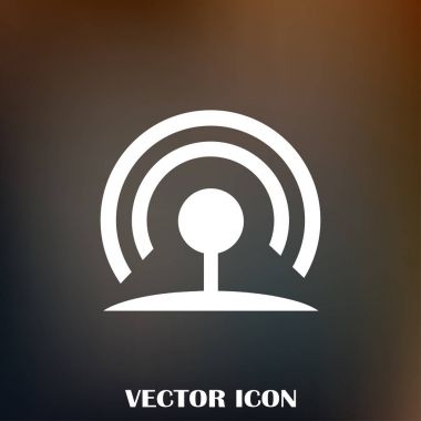 WiFi simge vektör, kablosuz Internet işareti, düz stil grafik ve web tasarımı için