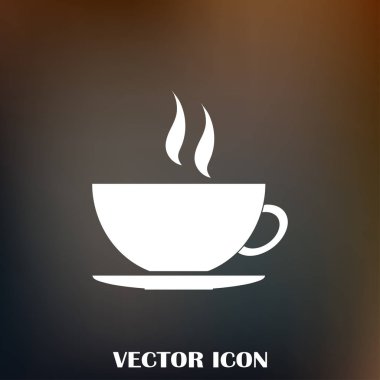 kahve fincanı vektör simgesi