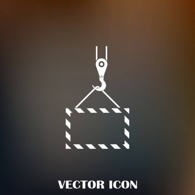 ekibimizi vinç kanca, kaldırma çalışmaları, tesisat işleri, Bina, tamamen düzenlenebilir vektör görüntü