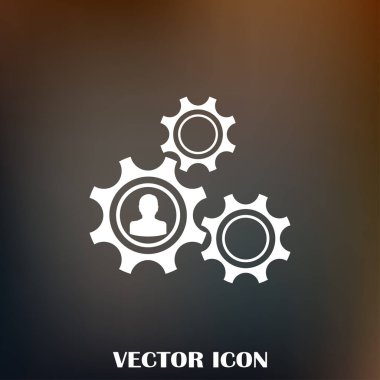 antika arka plan vektör sanat ile dişli simgesini