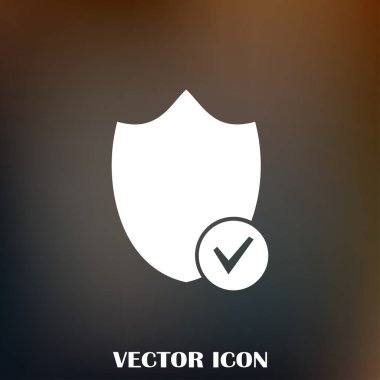 Kalkan vektör web simgesi