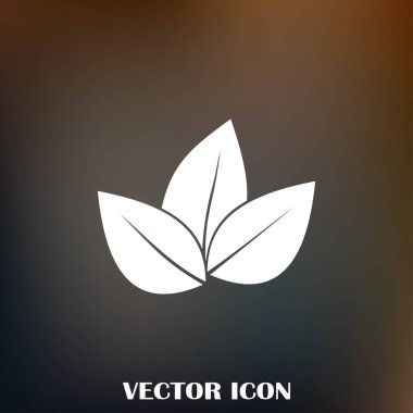 Yaprak ikonu vektör illüstrasyonu