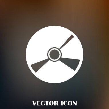 CD simgesini düz vektör