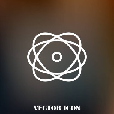 Atom vektör web simgesi