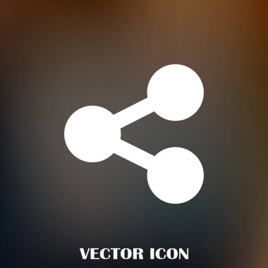 Atom vektör web simgesi