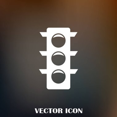 Vektör trafik ışığı simgesi.