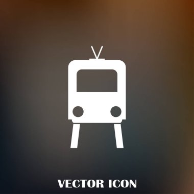 Buharlı lokomotif. Eski demiryolu web simgesi