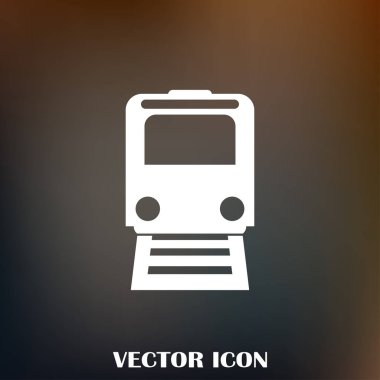 Buharlı lokomotif. Eski demiryolu web simgesi