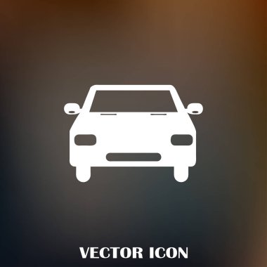 Araba simge vektör. Vektör çizim.
