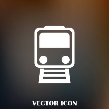 Buharlı lokomotif. Eski demiryolu web simgesi