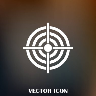 Hedef simgesi, web tasarımı için vektör çizim