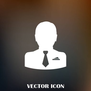 İşadamı vektör web simgesi