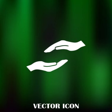 eller simge vektör, düz tasarım en iyi vektör simgesi