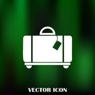Bagaj vektör web simgesi.