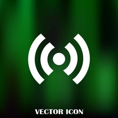 WiFi simge vektör, kablosuz Internet işareti, düz stil grafik ve web tasarımı için