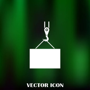 ekibimizi vinç kanca, kaldırma çalışmaları, tesisat işleri, Bina, tamamen düzenlenebilir vektör görüntü