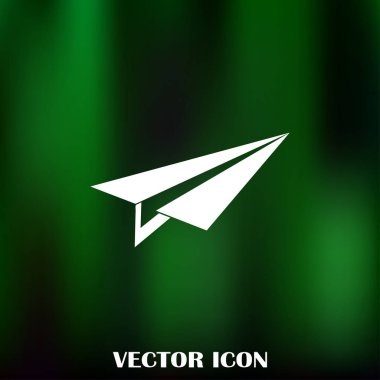 Uçak simge vektör, katı logo illüstrasyon, sembol