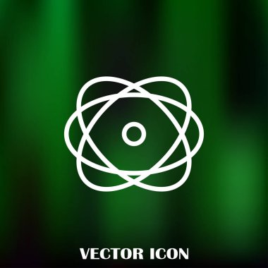 Atom vektör web simgesi