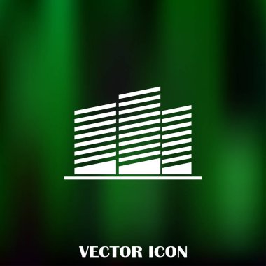 Emlak sembolü. vektör simgesi