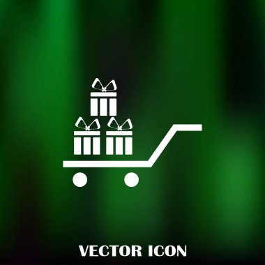 Hediye vektör web simgesi