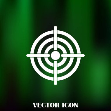 Hedef simgesi, web tasarımı için vektör çizim