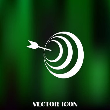 Hedef simgesi, web tasarımı için vektör çizim