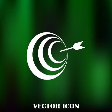 Hedef simgesi, web tasarımı için vektör çizim