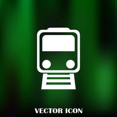 Buharlı lokomotif. Eski demiryolu web simgesi