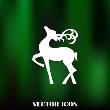 Geyik vektör web simgesi