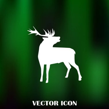 Geyik vektör web simgesi