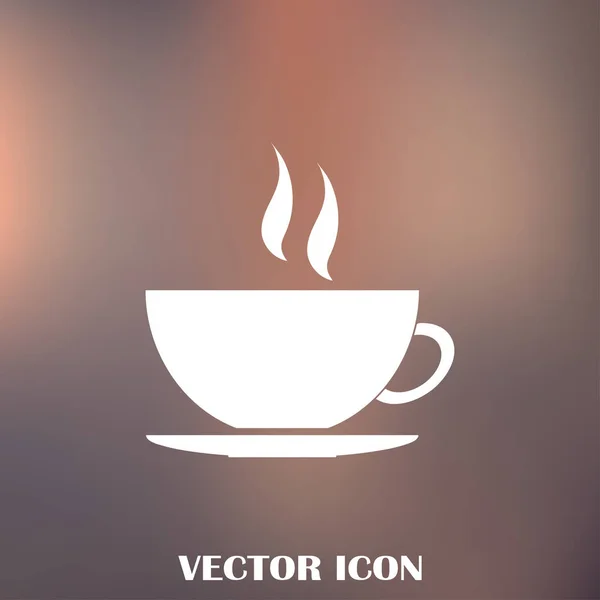 Tasse de café icône vectorielle — Image vectorielle