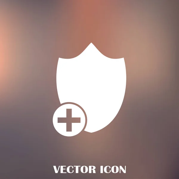 Štít vektorové web ikony — Stockový vektor