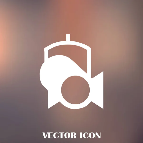 Spotlight vektor web icon. — Stock vektor