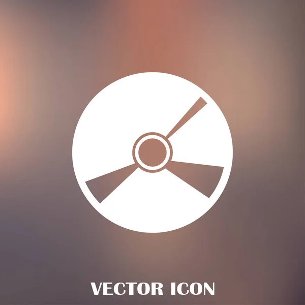 Vektor datar ikon cd - Stok Vektor