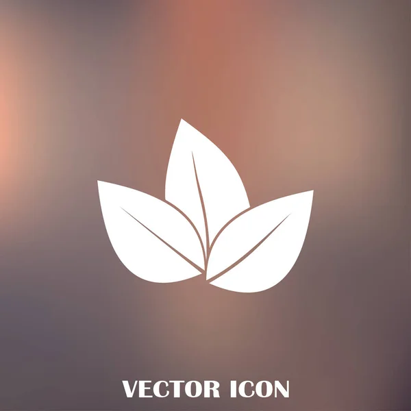 Blatt-Icon-Vektor-Illustration — Stockvektor