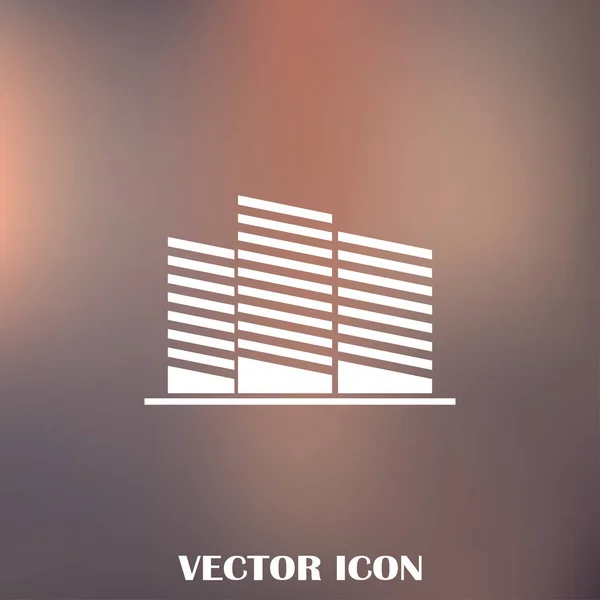 Símbolo inmobiliario. icono de vector — Vector de stock