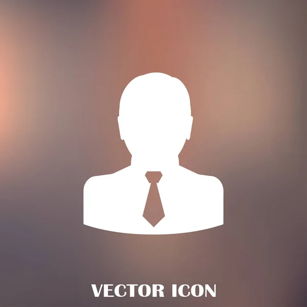 Hombre de negocios vector icono web — Vector de stock