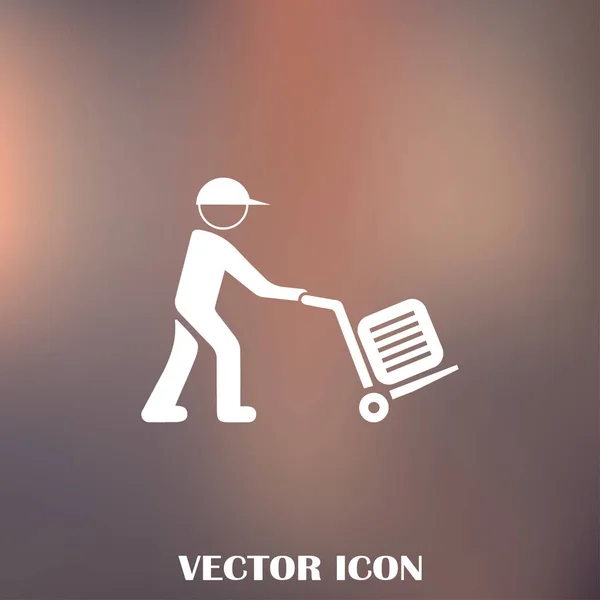 Ilustração de um homem com bagagem — Vetor de Stock