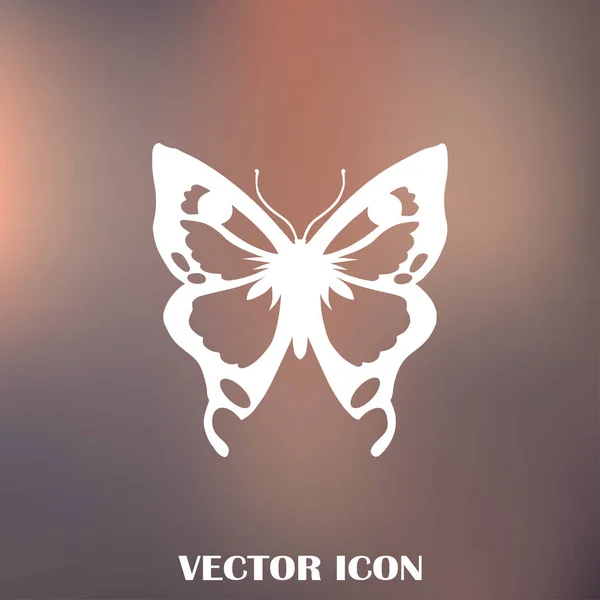 Schmetterling Vektor Web-Ikone — Stockvektor