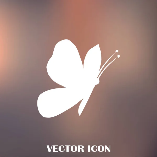 Icône web papillon vecteur — Image vectorielle