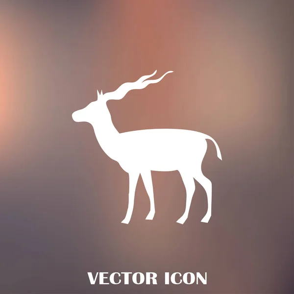 Vektorsilhouette der Gazelle — Stockvektor