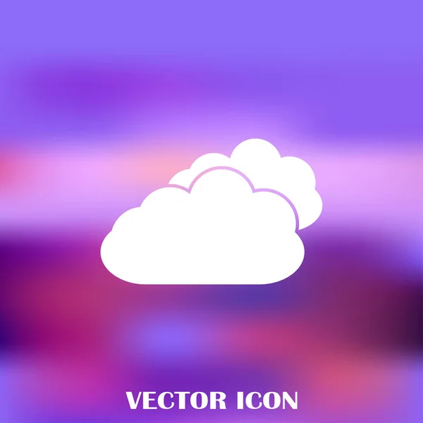 Vektor flach zwei Wolken Symbol. eps10 — Stockvektor