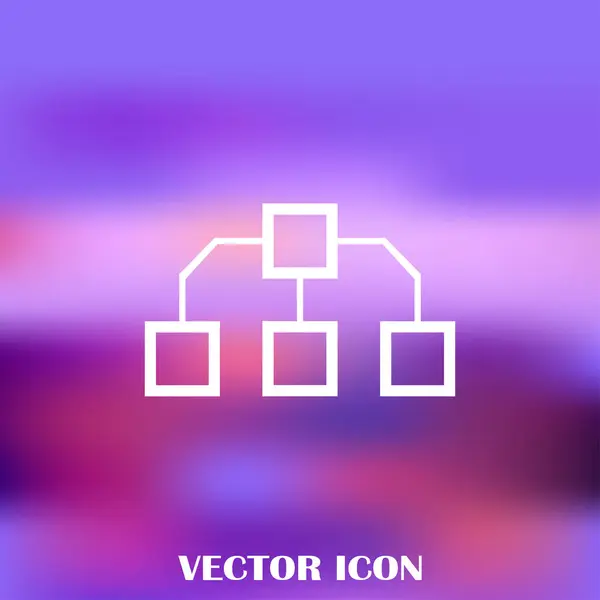 Diagrama de flujo Icono Vector . — Vector de stock