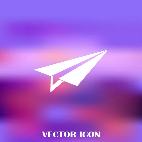 Plane icon vector, solid logo illustration, pictogram — Stock Vector